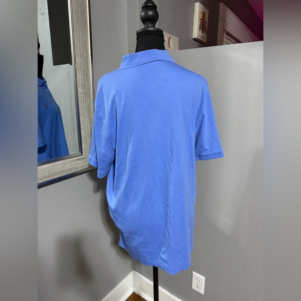 Polo Ralph Lauren Embroidered Classic Fit Blue Preppy Polo Shirt Size Large. - Picture 4 of 7